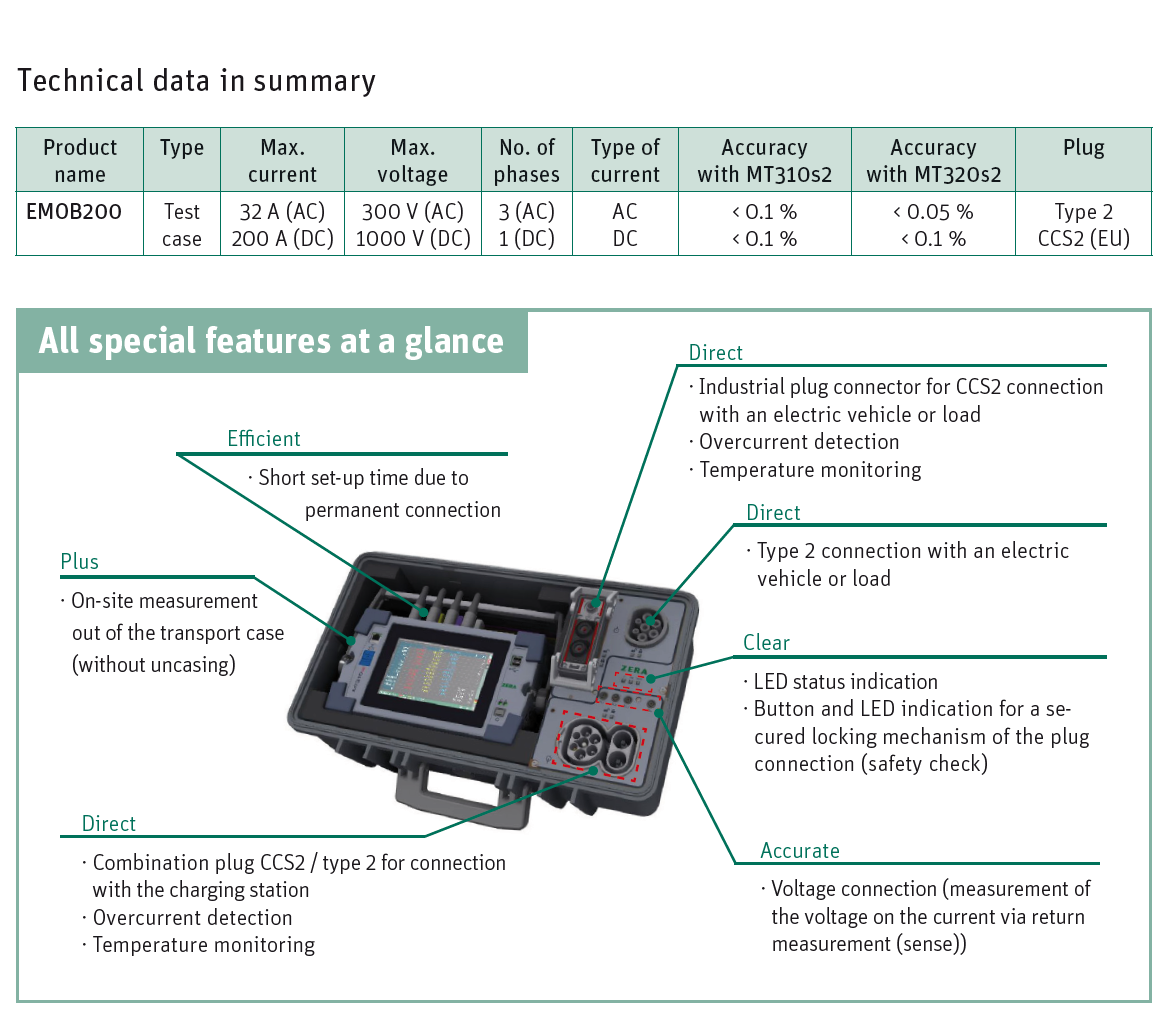 emob200 e mobility on site testing of ac and dc charging stations technical data