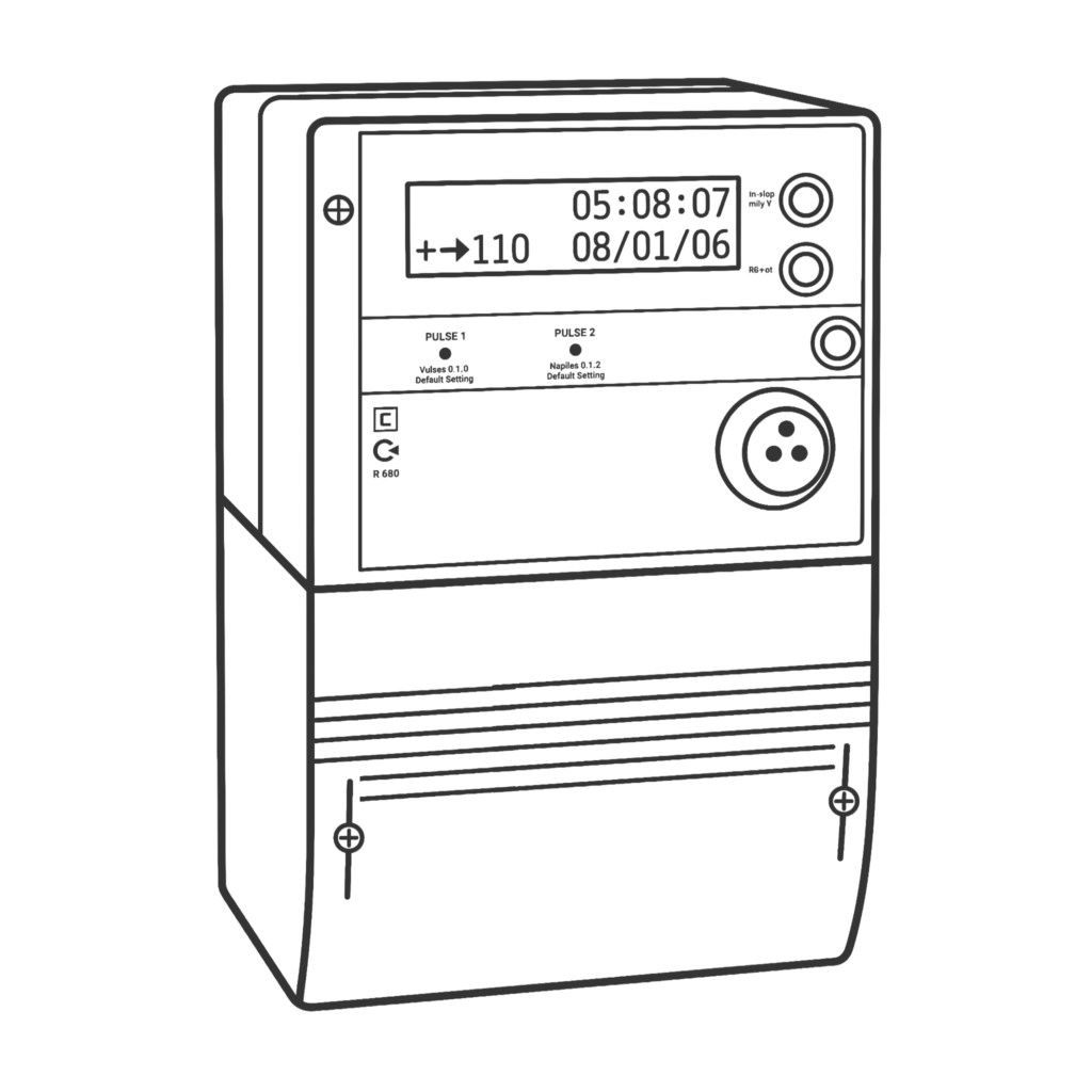 digital meter vector icon 2k gray