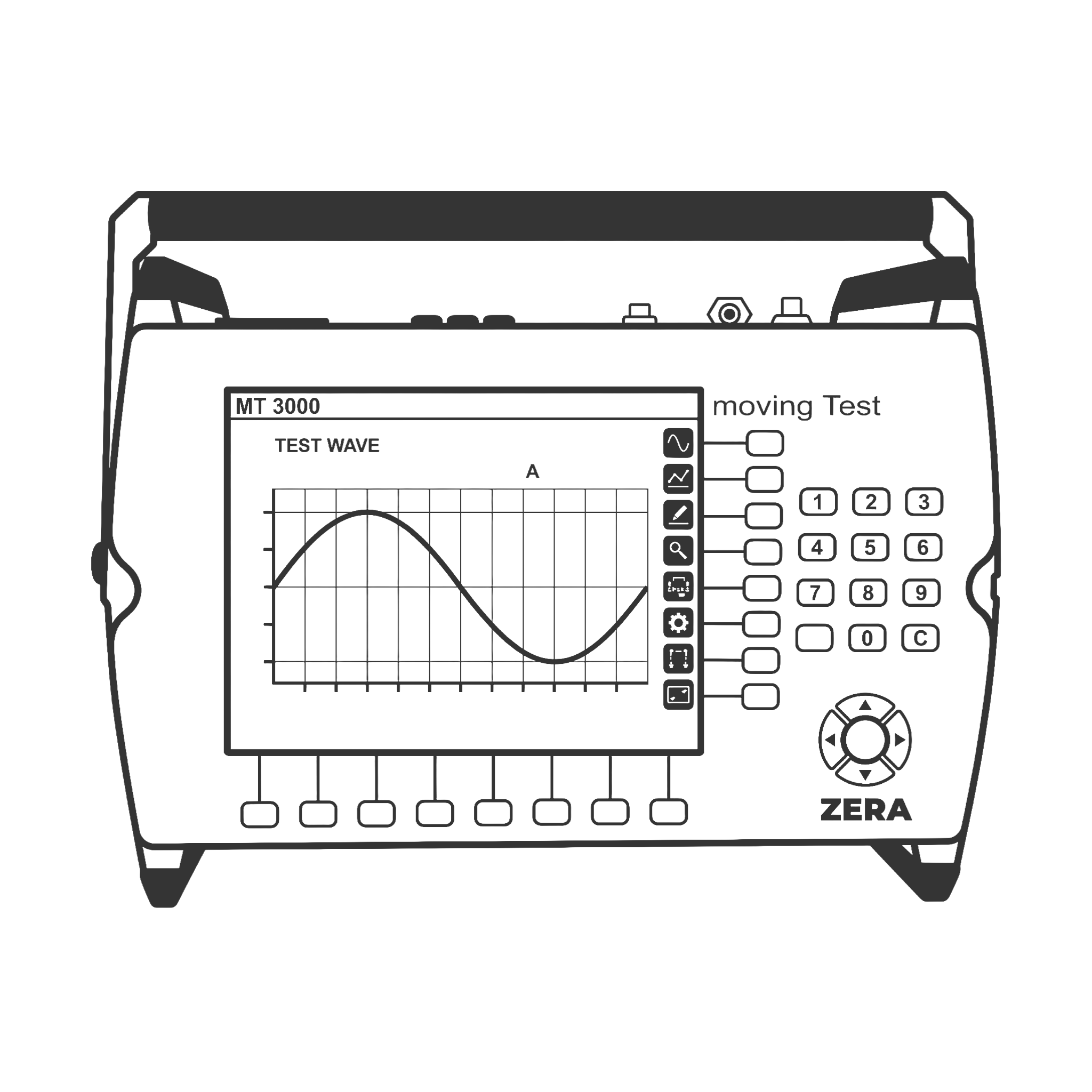 mt 3000 moving test device gray