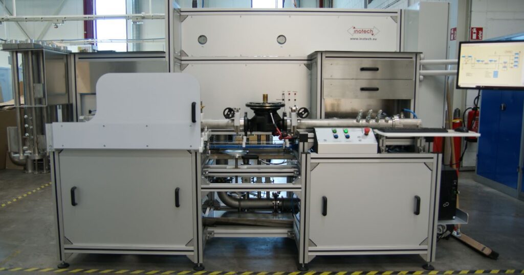 automatic test rig for gas pressure regulators –