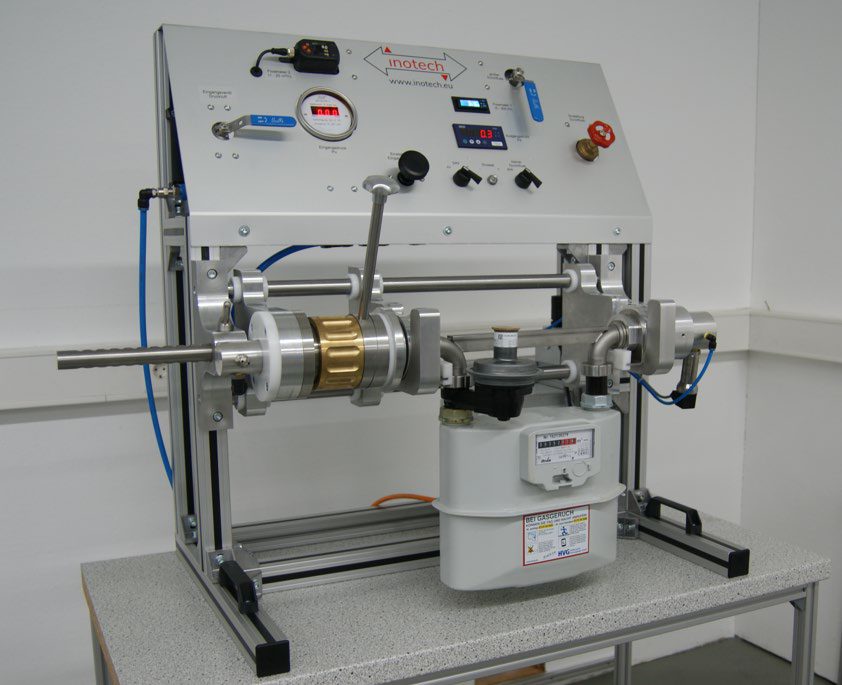 test rig for gas pressure regulators